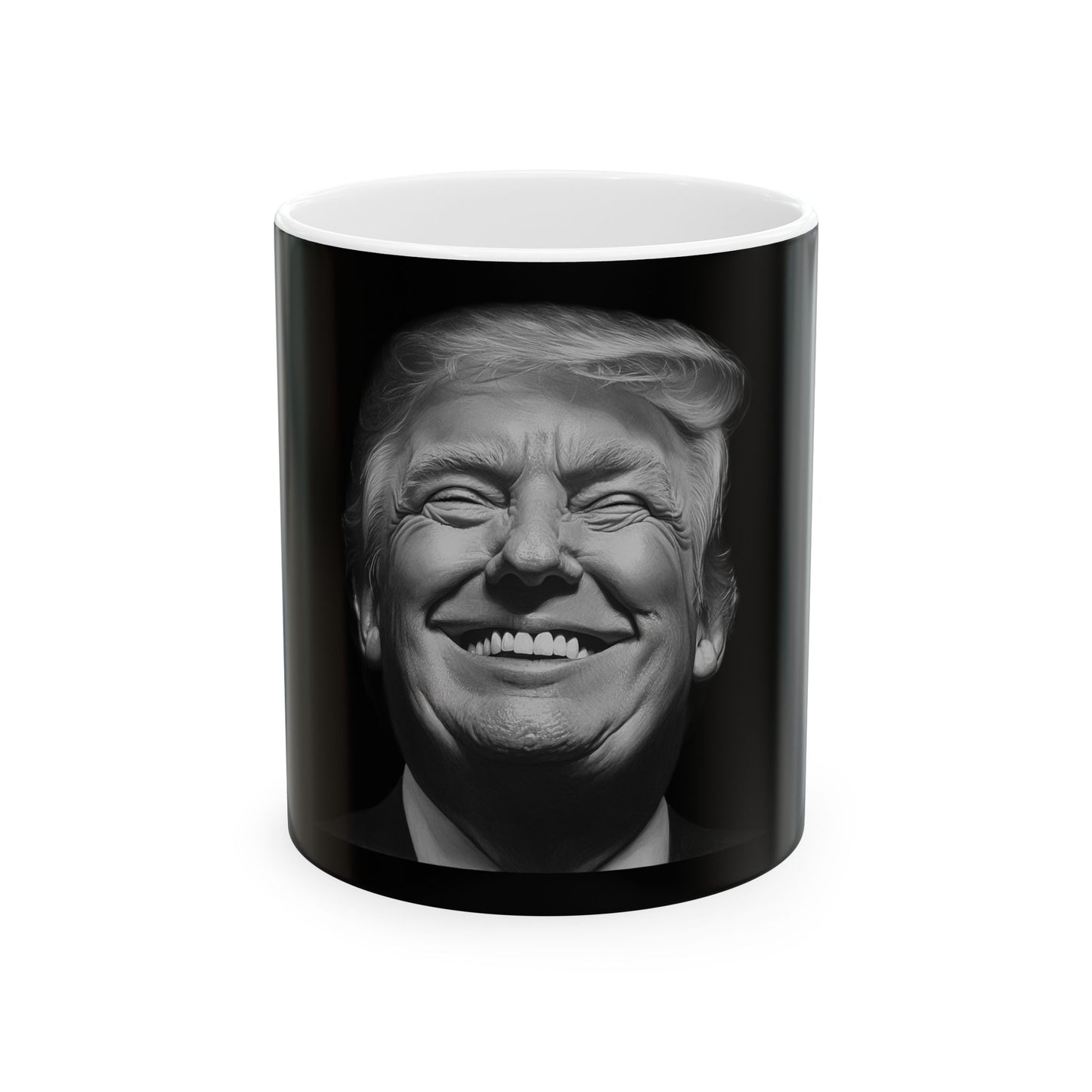 Donald Trump Black & White Portrait Ceramic Mug
