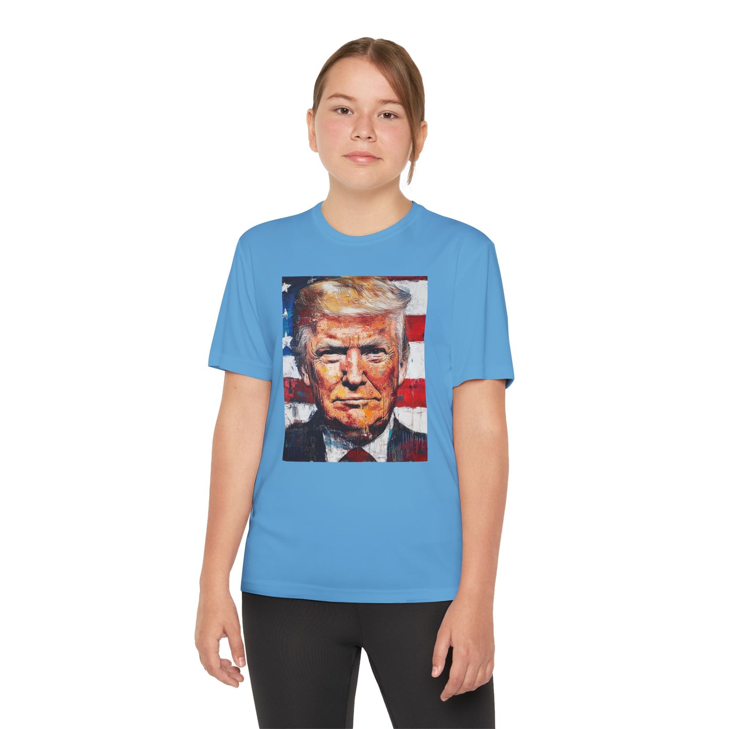 Youth Competitor Tee - Patriotic Donald Trump Art Shirt