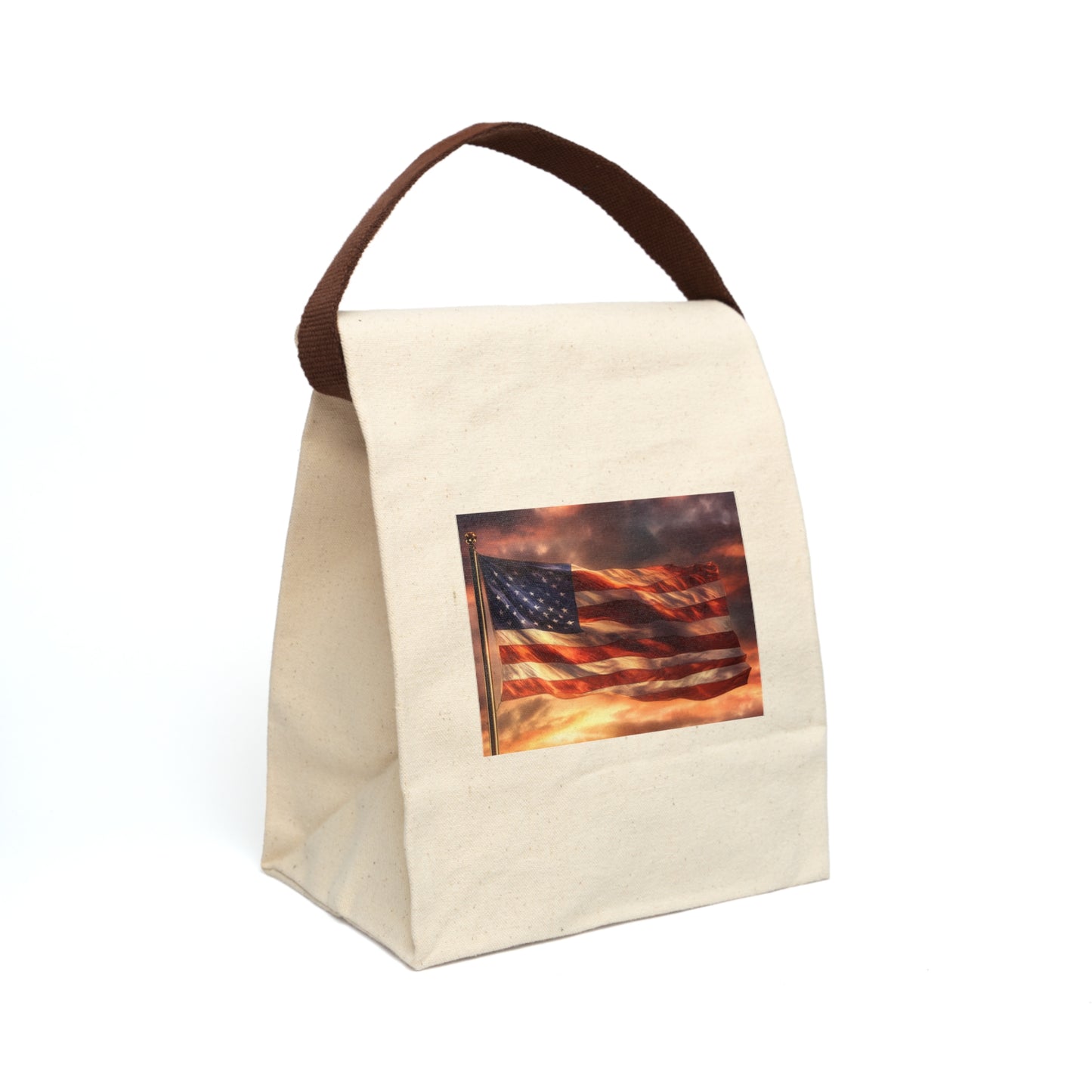 Canvas Lunch Bag With Strap