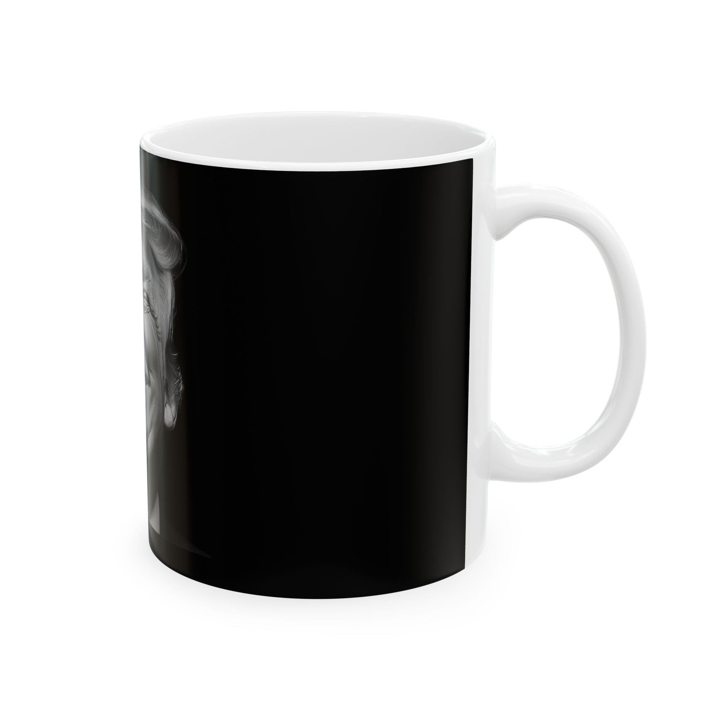 Donald Trump Black & White Portrait Ceramic Mug