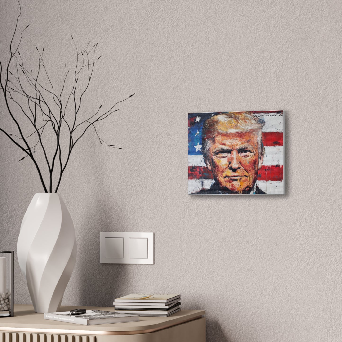 Donald Trump Patriotic Canvas Art