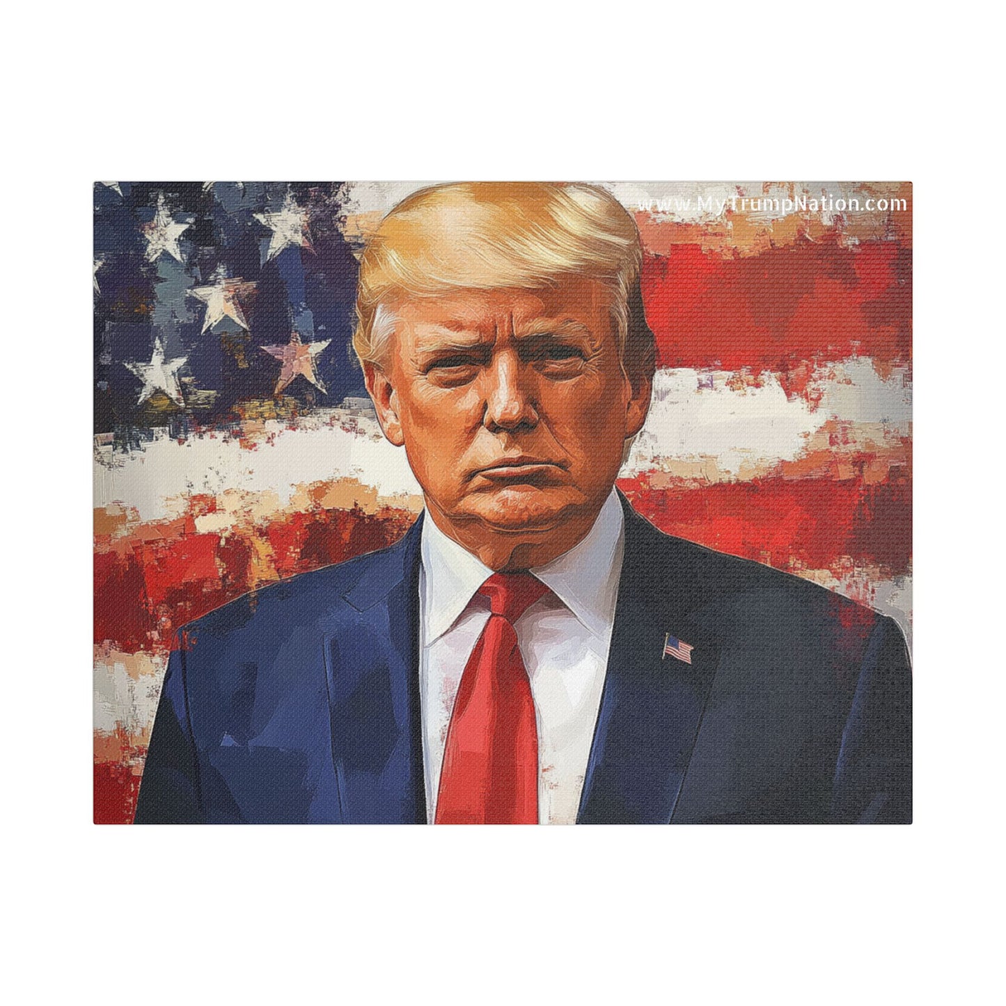 Donald Trump Patriotic Canvas Art