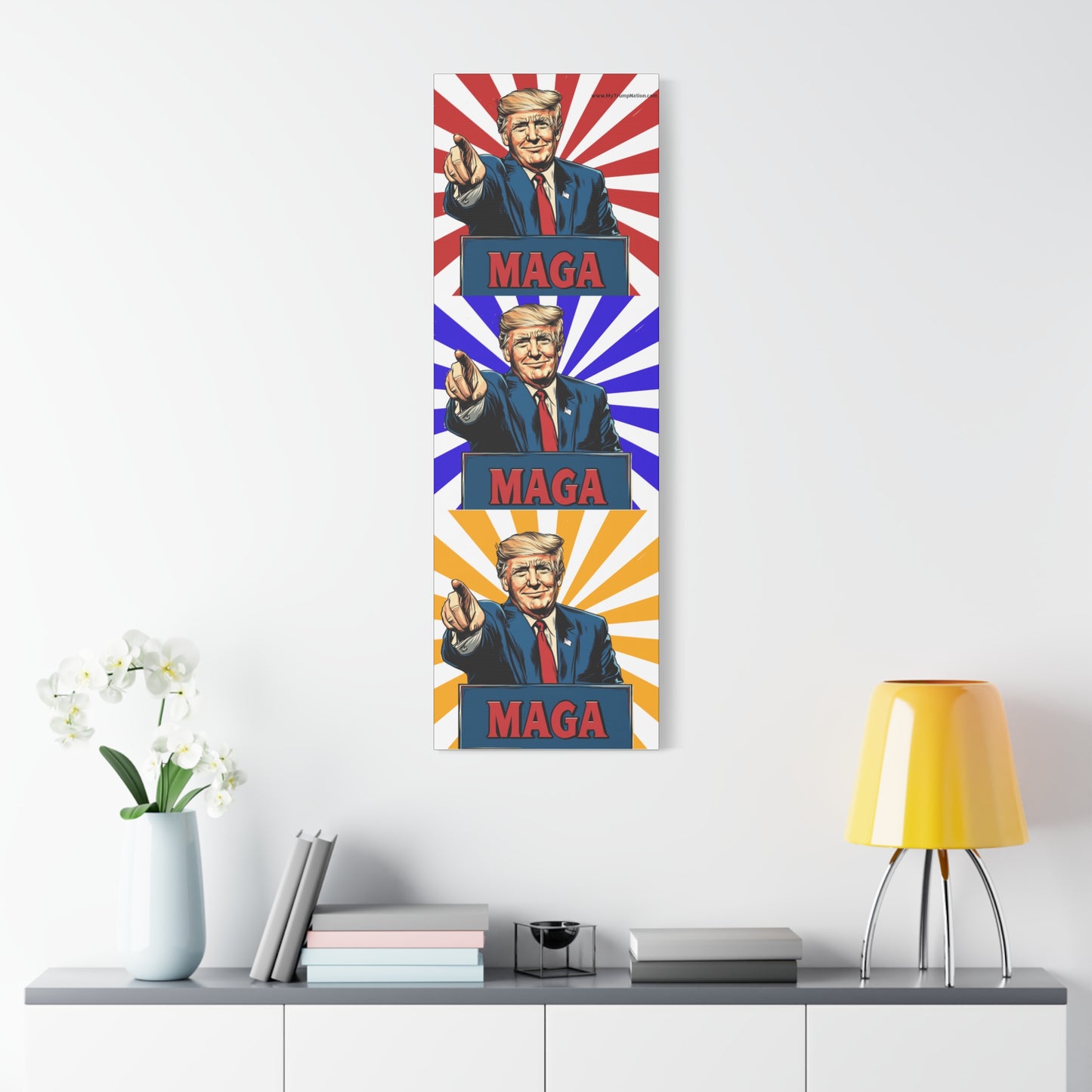 Political Statement Canvas Art - Motivational Trump Design