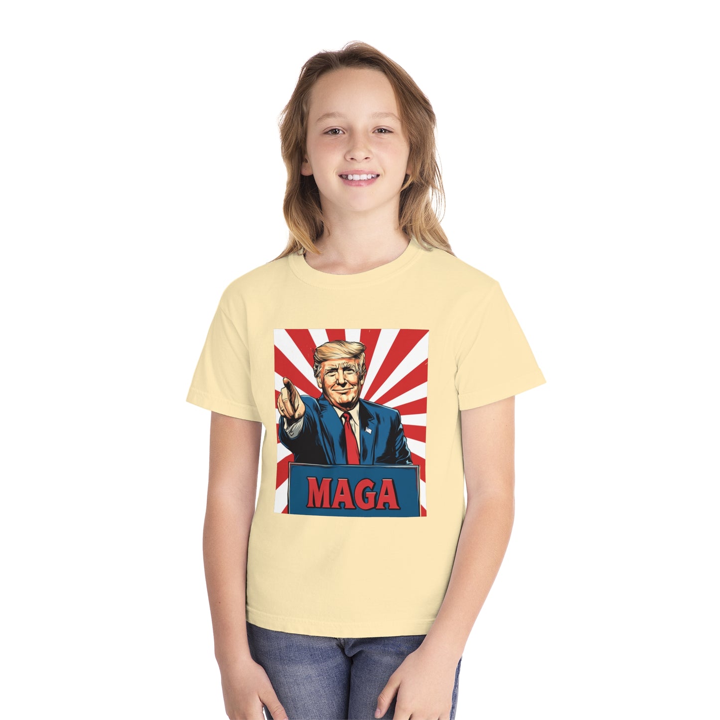 Youth Midweight Tee - MAGA Graphic T-Shirt for Kids