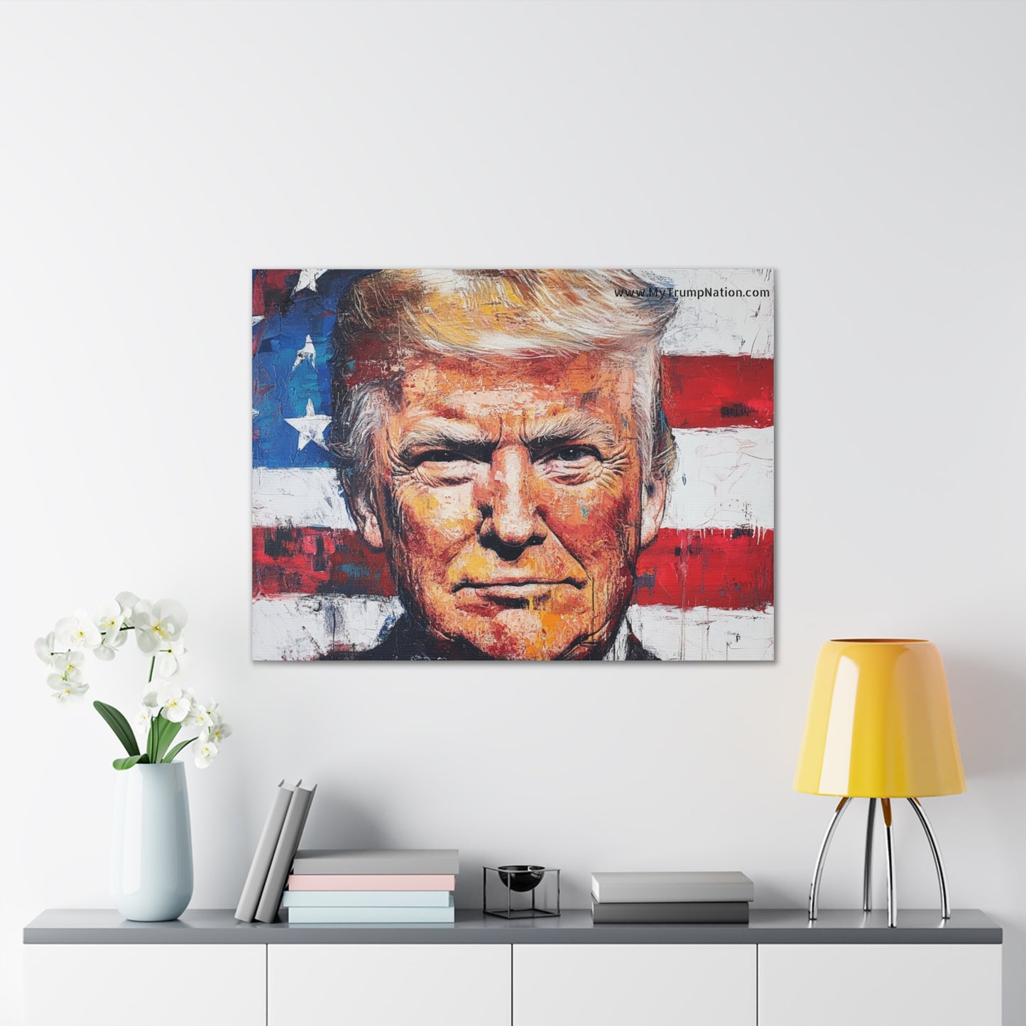 Donald Trump Patriotic Canvas Art