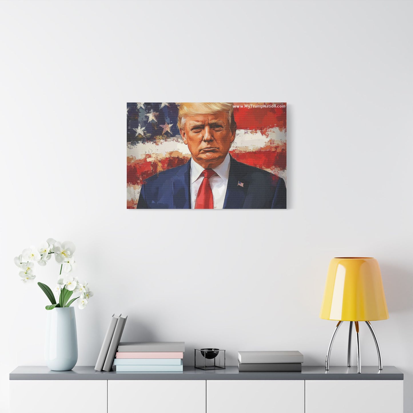 Donald Trump Patriotic Canvas Art