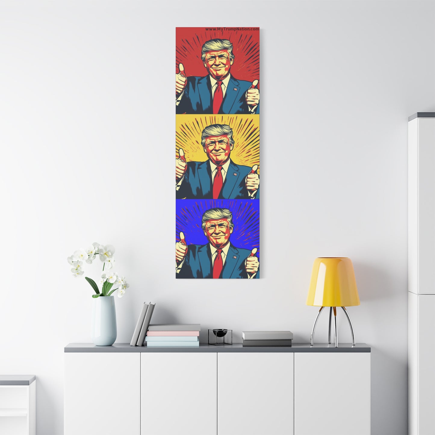 Trump Pop Art Canvas Wall Art - 1.25" Stretched Canvas Decor