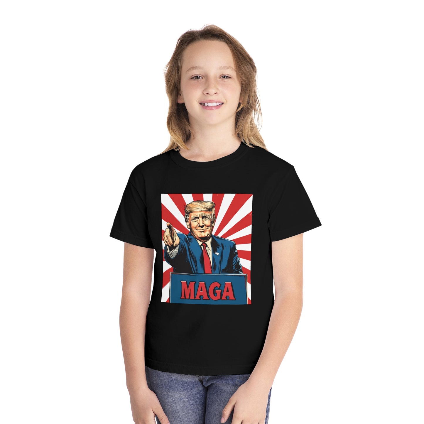 Youth Midweight Tee - MAGA Graphic T-Shirt for Kids