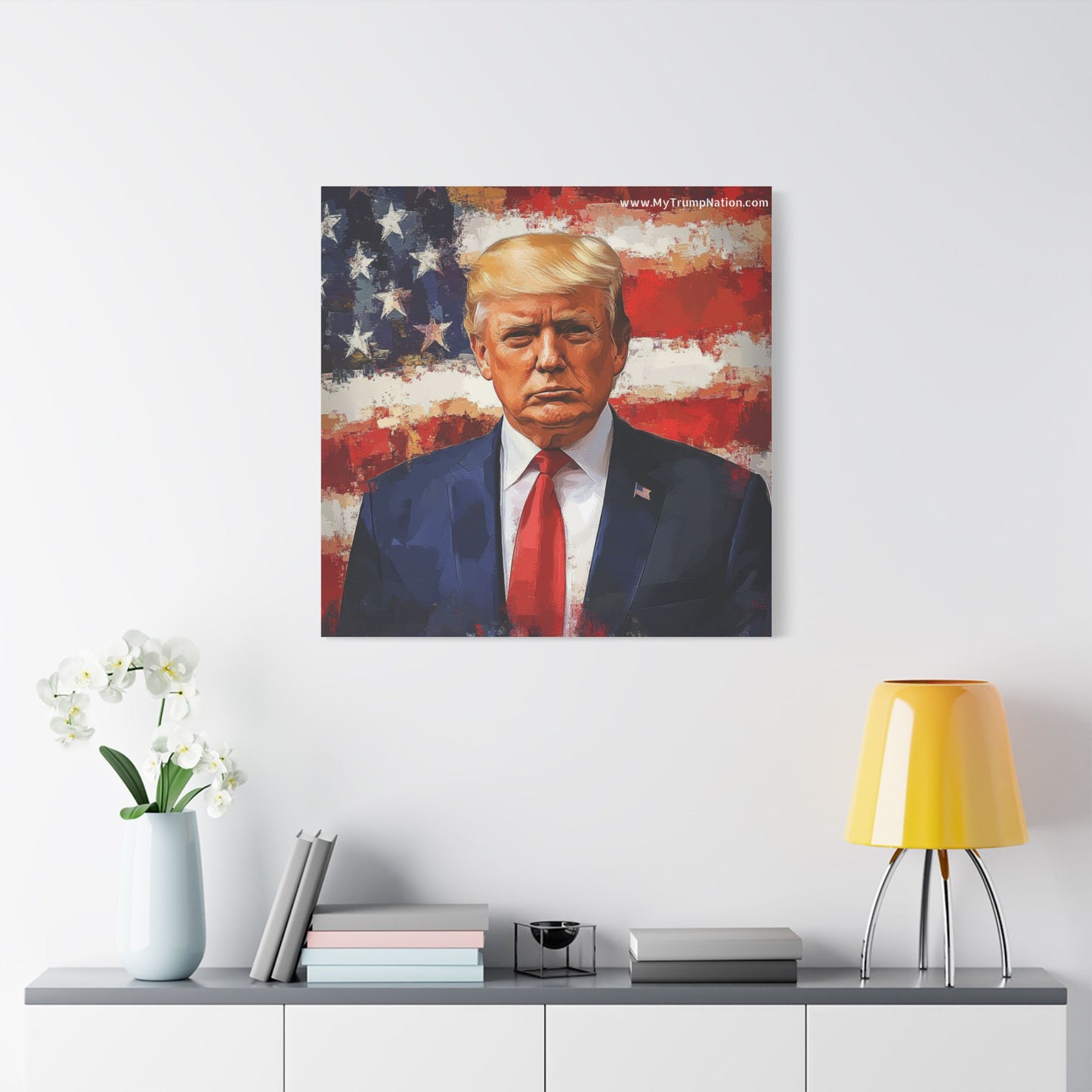 Donald Trump Patriotic Canvas Art