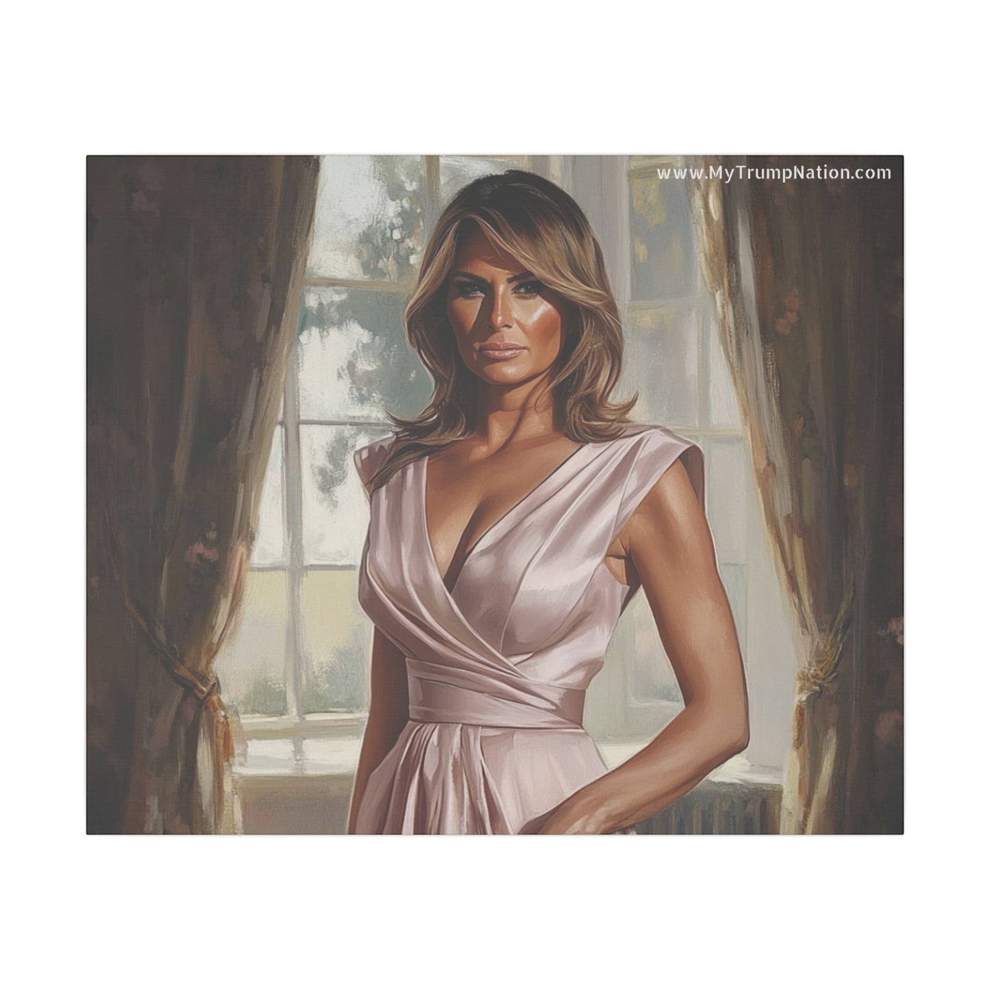 Melania Trump Elegant Canvas Art