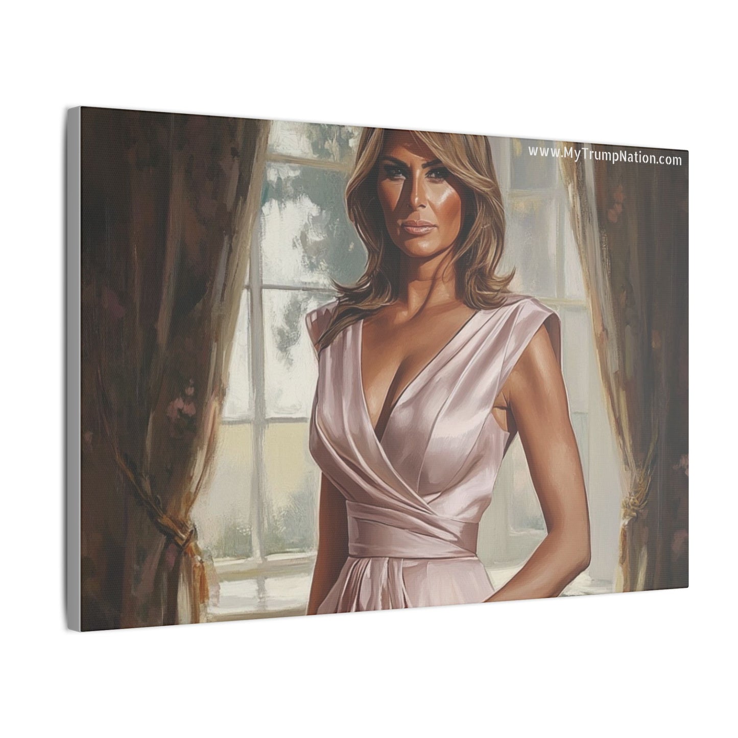 Melania Trump Elegant Canvas Art