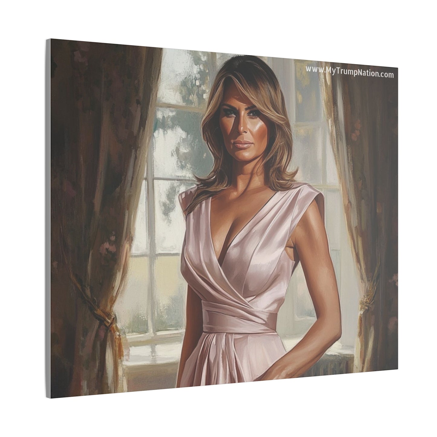 Melania Trump Elegant Canvas Art