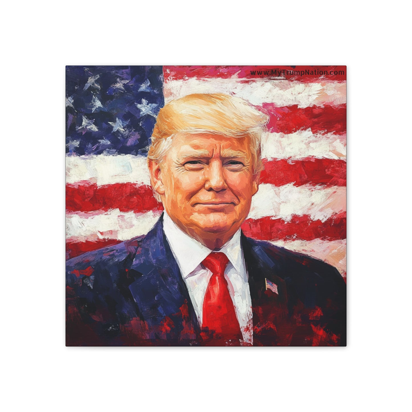 Donald Trump Patriotic Canvas Art