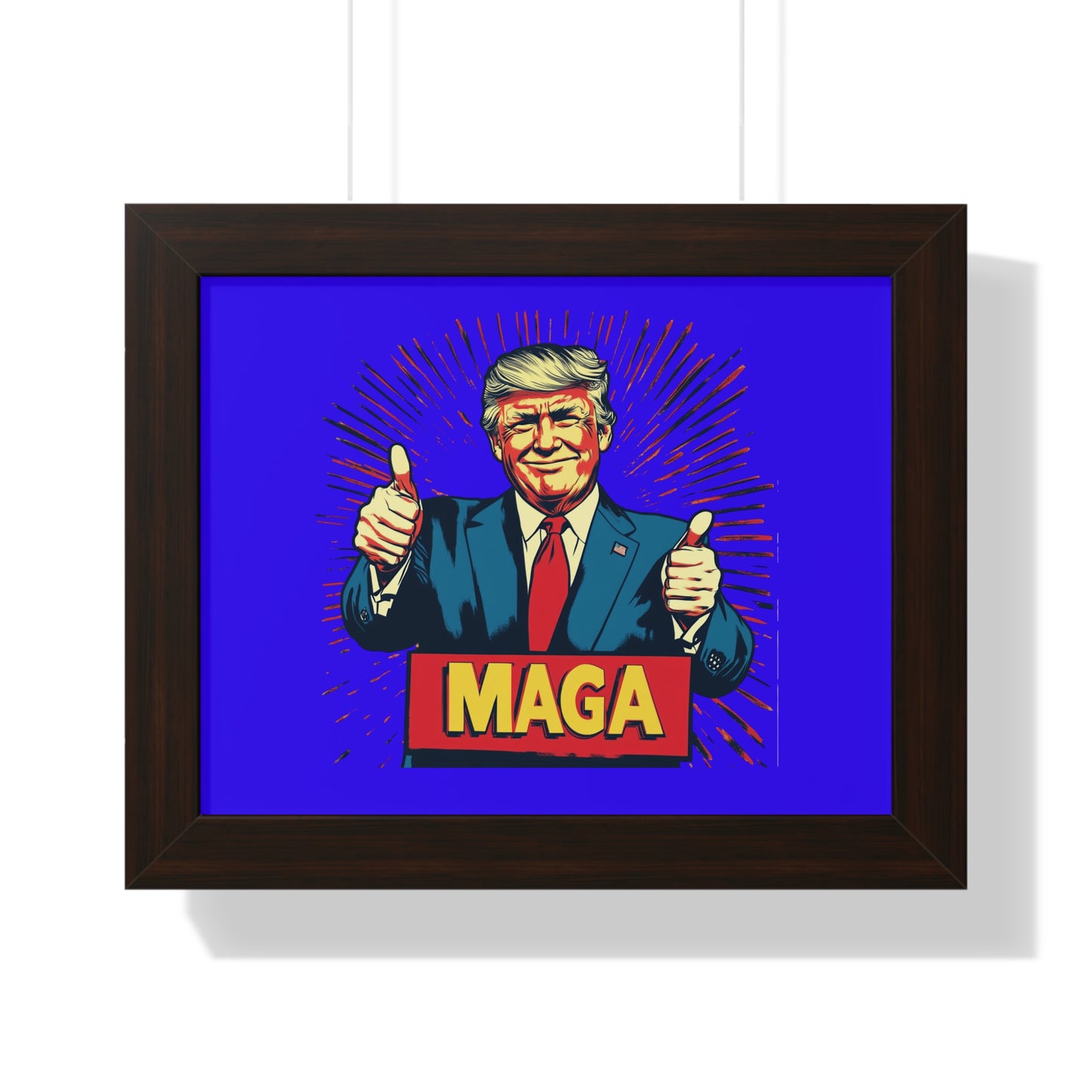 Motivational Framed Horizontal Poster - MAGA Artwork