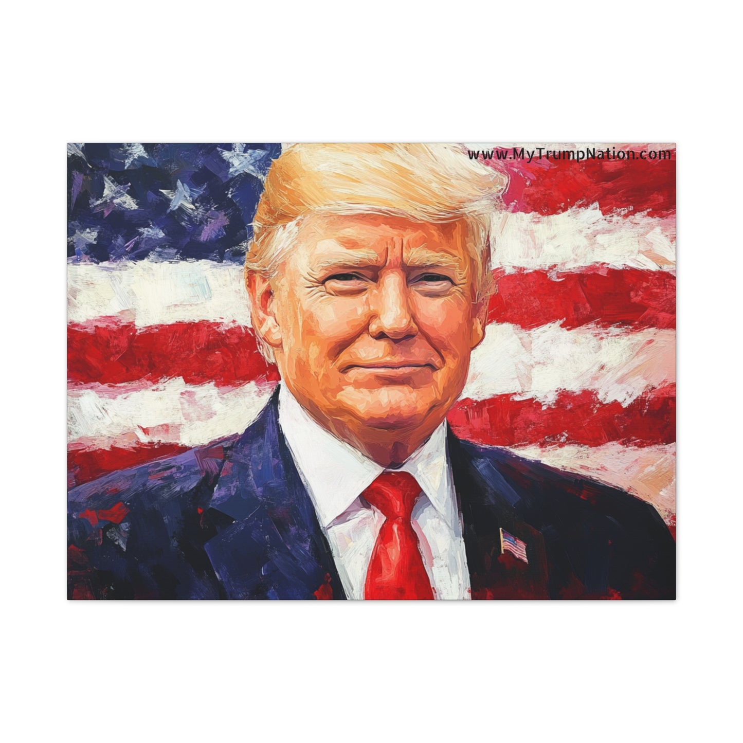 Donald Trump Patriotic Canvas Art