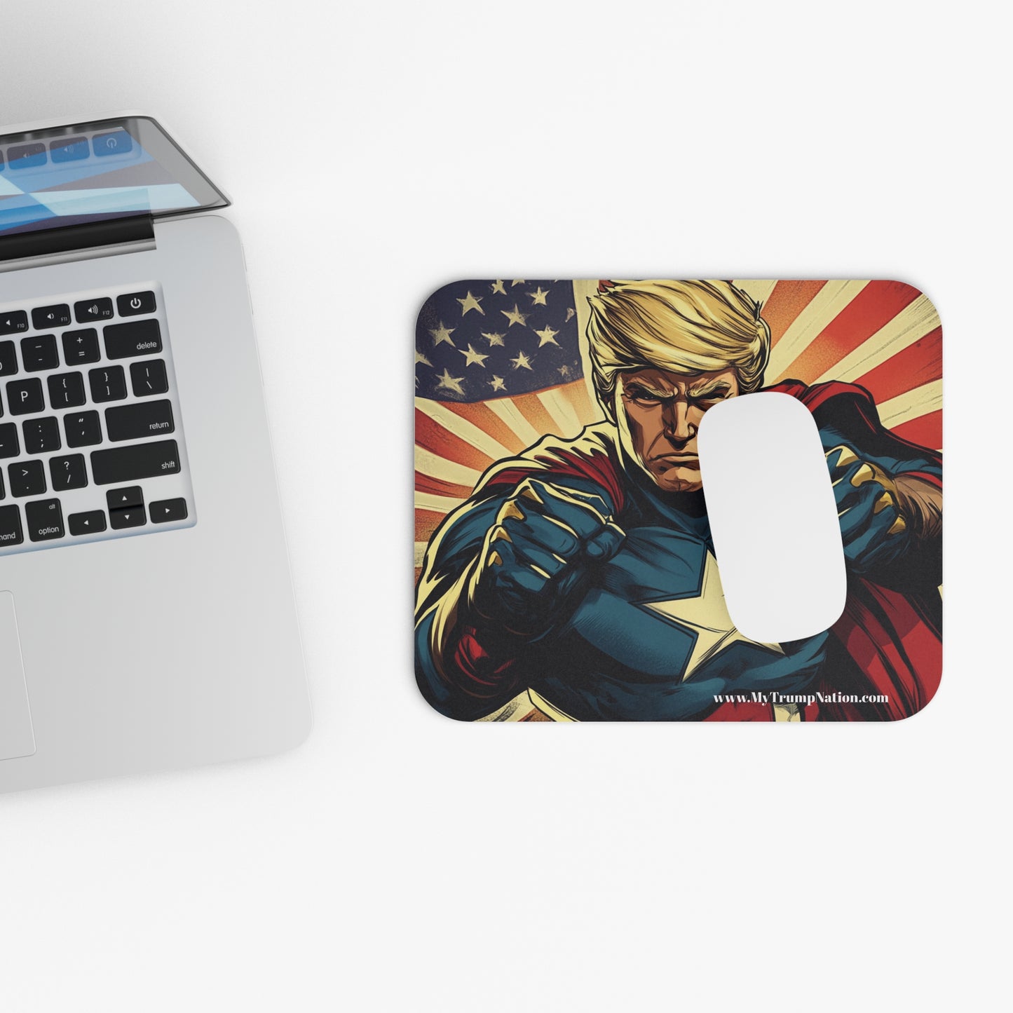 Mouse Pad - Donald Trump Superman Animated Picture Print