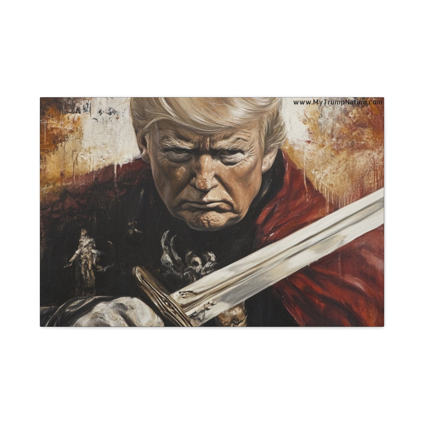 Heroic Canvas Art - Dramatic Portrait of a Leader
