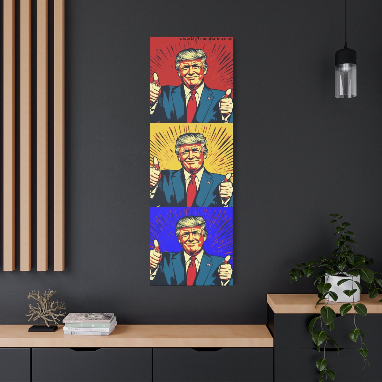 Trump Pop Art Canvas Wall Art - 1.25" Stretched Canvas Decor