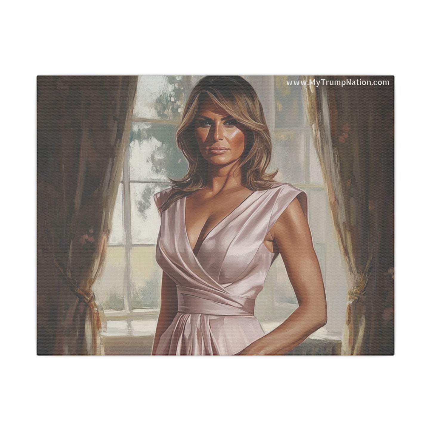 Melania Trump Elegant Canvas Art