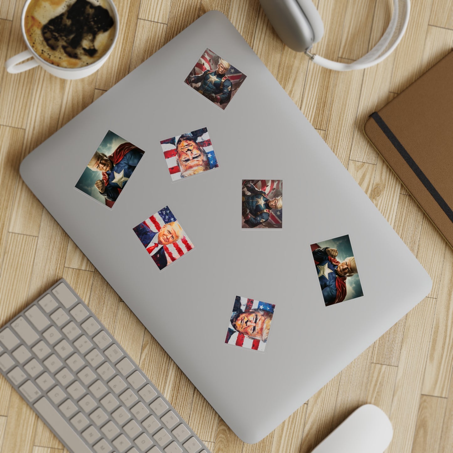 Donald Trump Patriotic Sticker Set, 10pcs