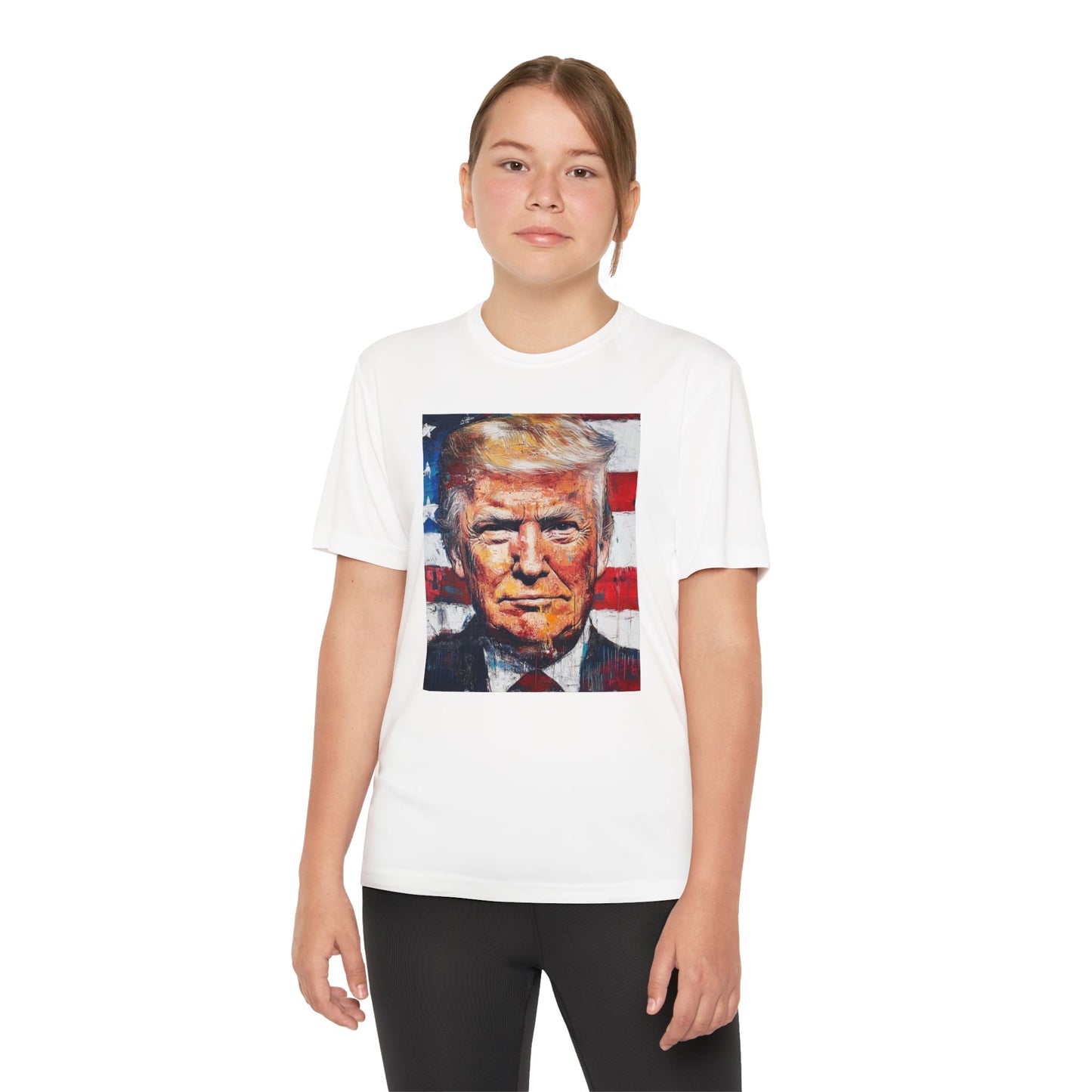 Youth Competitor Tee - Patriotic Donald Trump Art Shirt