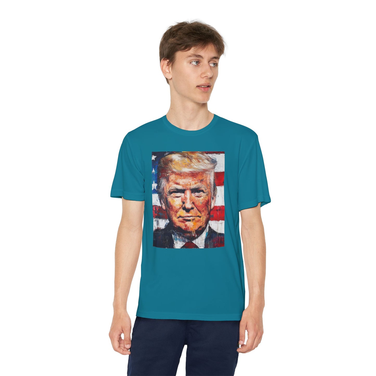 Youth Competitor Tee - Patriotic Donald Trump Art Shirt