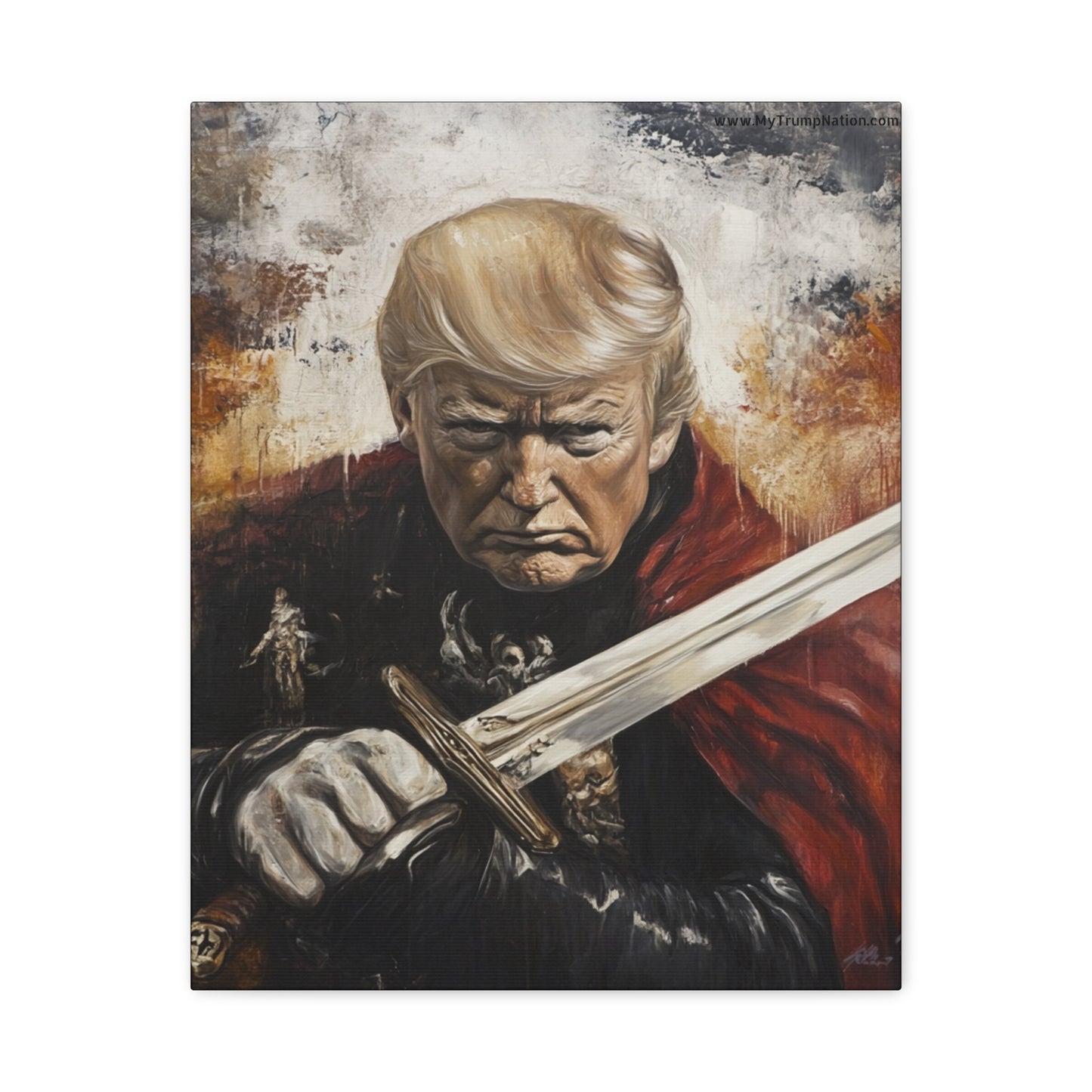 Heroic Canvas Art - Dramatic Portrait of a Leader