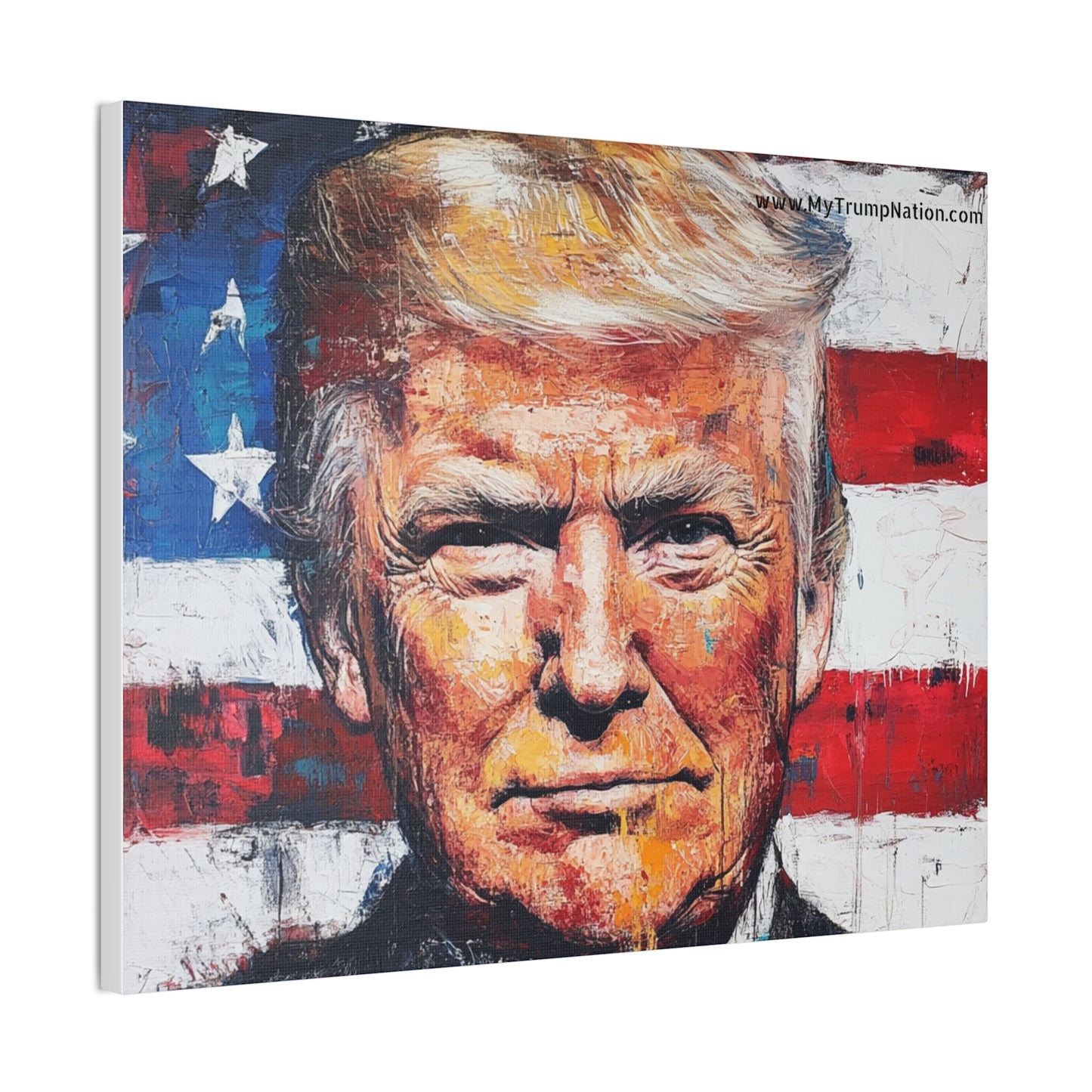 Donald Trump Patriotic Canvas Art