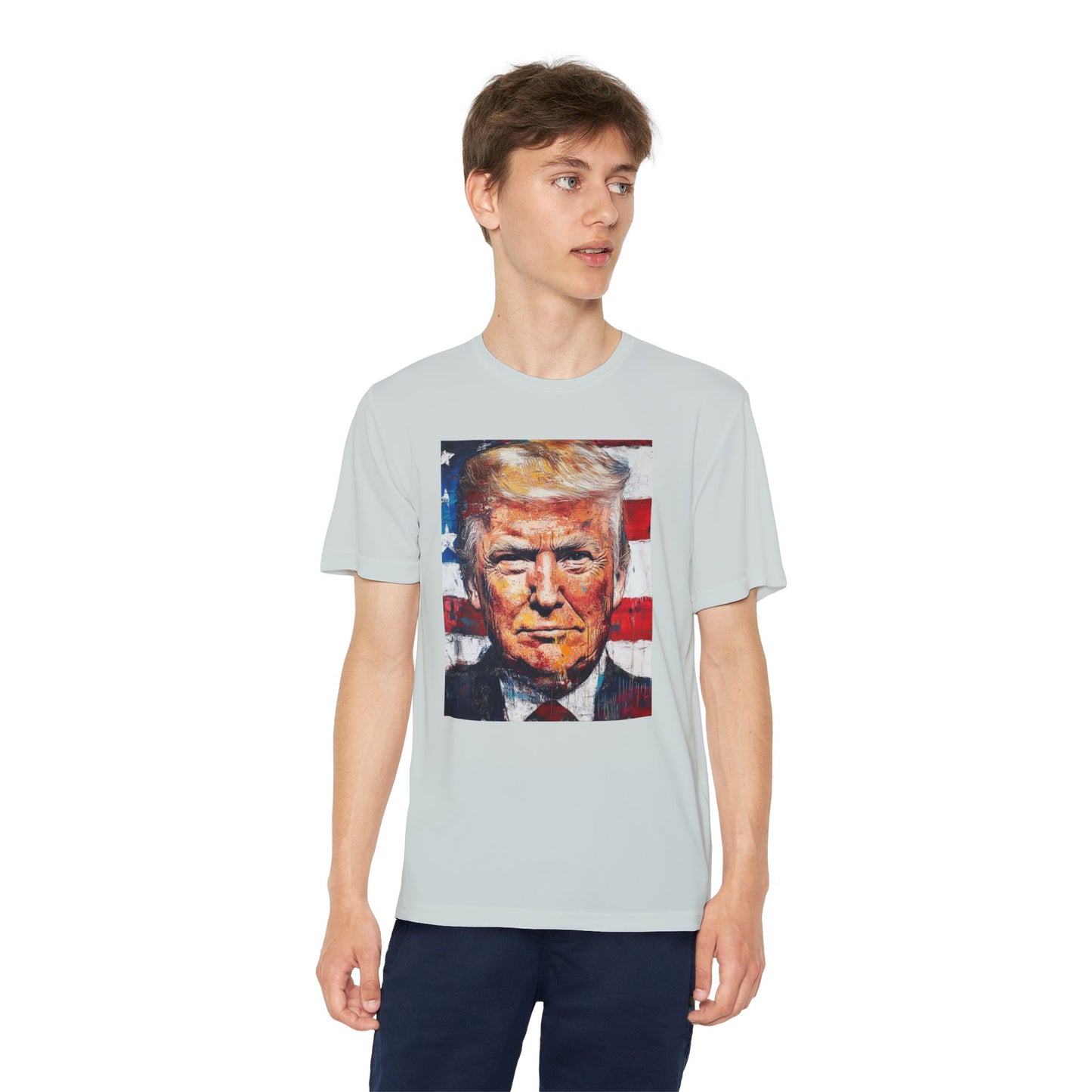 Youth Competitor Tee - Patriotic Donald Trump Art Shirt