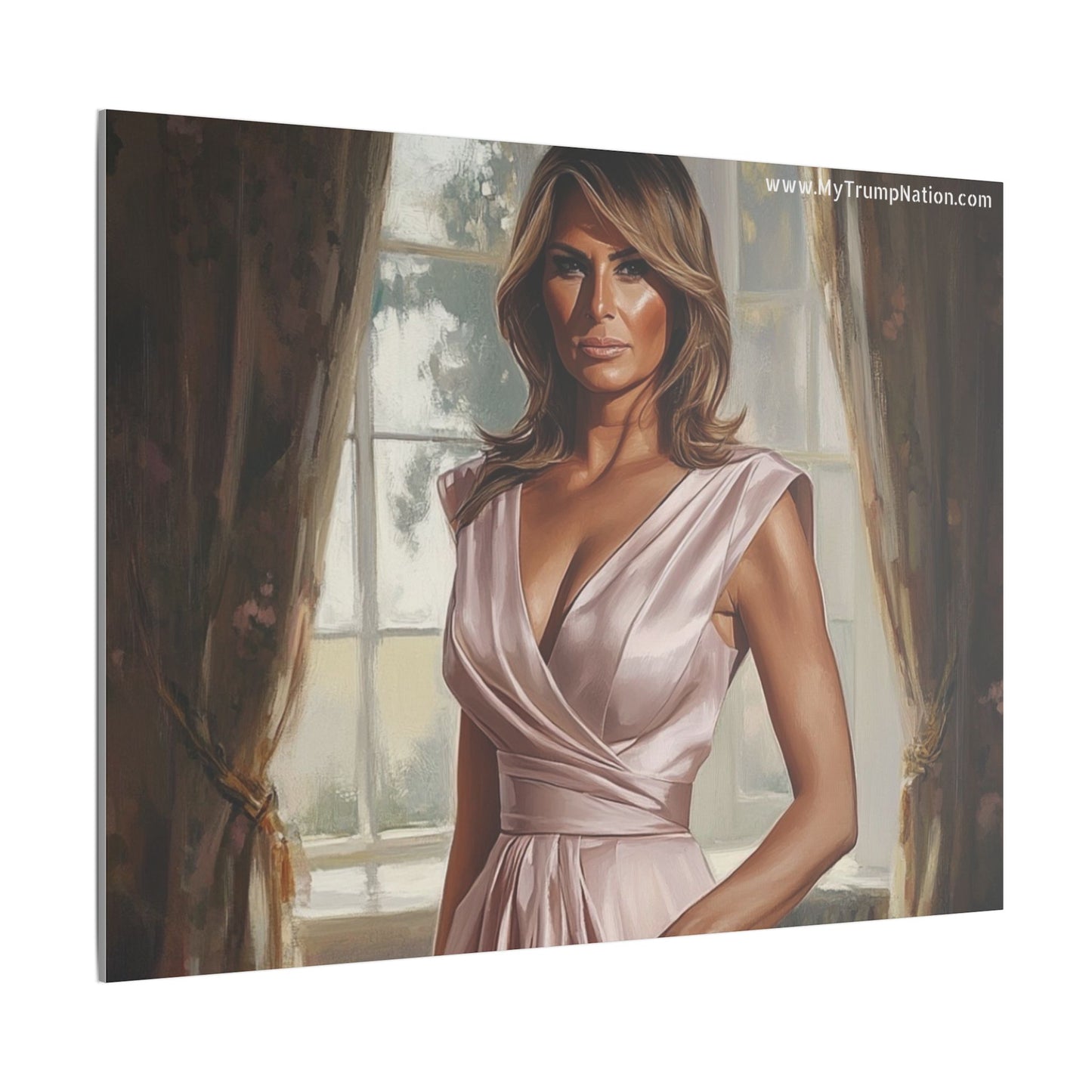 Melania Trump Elegant Canvas Art
