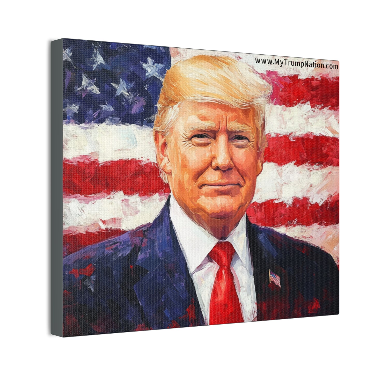 Donald Trump Patriotic Canvas Art