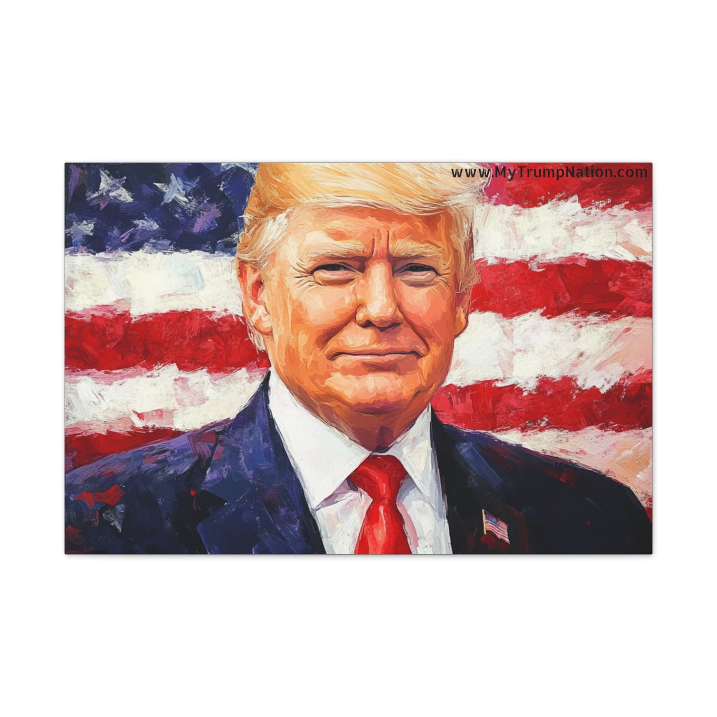 Donald Trump Patriotic Canvas Art