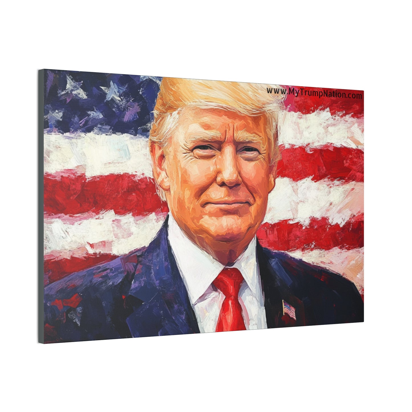 Donald Trump Patriotic Canvas Art