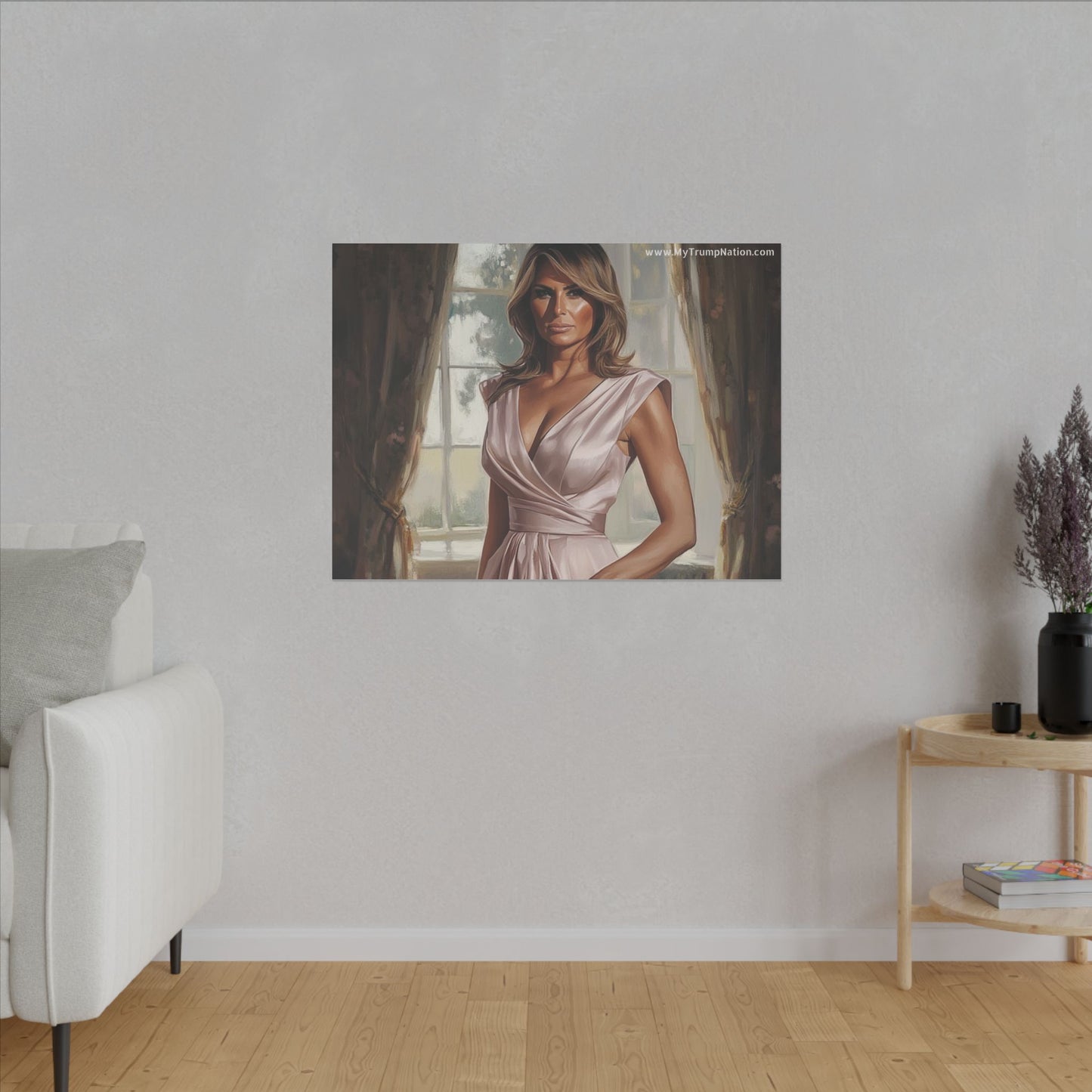 Melania Trump Elegant Canvas Art