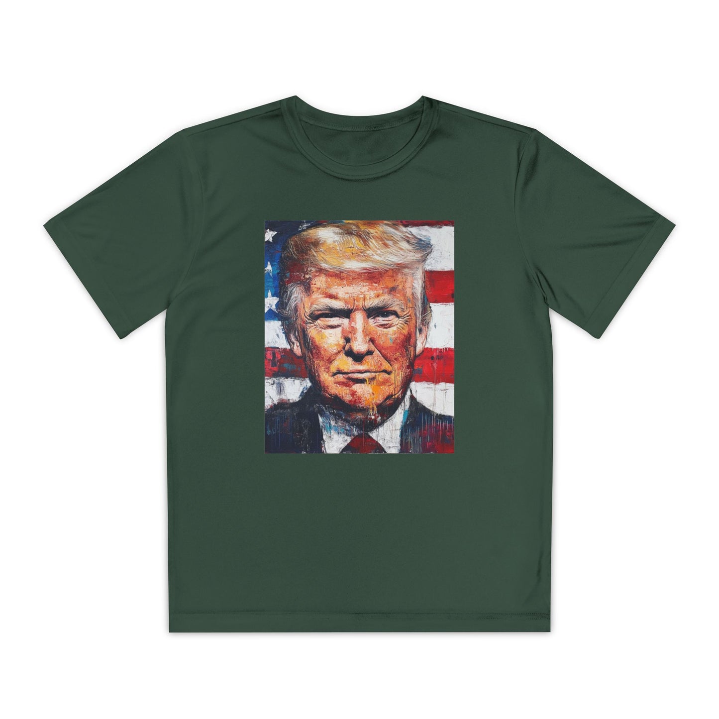 Youth Competitor Tee - Patriotic Donald Trump Art Shirt