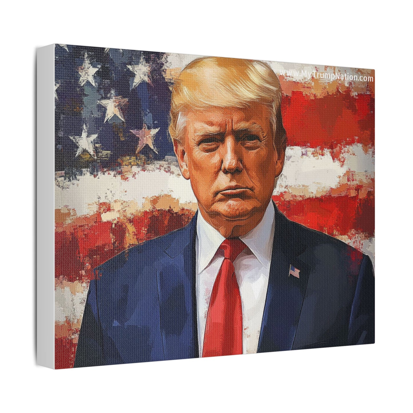 Donald Trump Patriotic Canvas Art