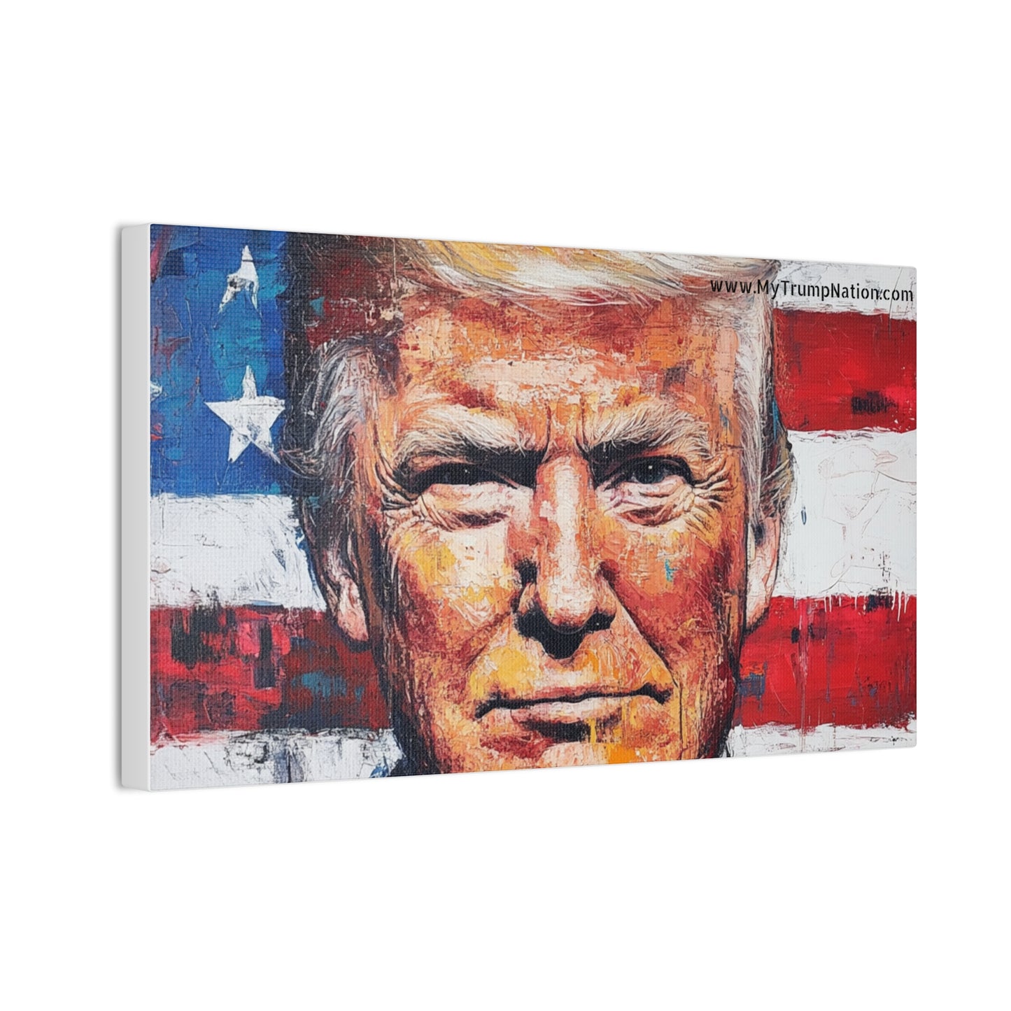 Donald Trump Patriotic Canvas Art