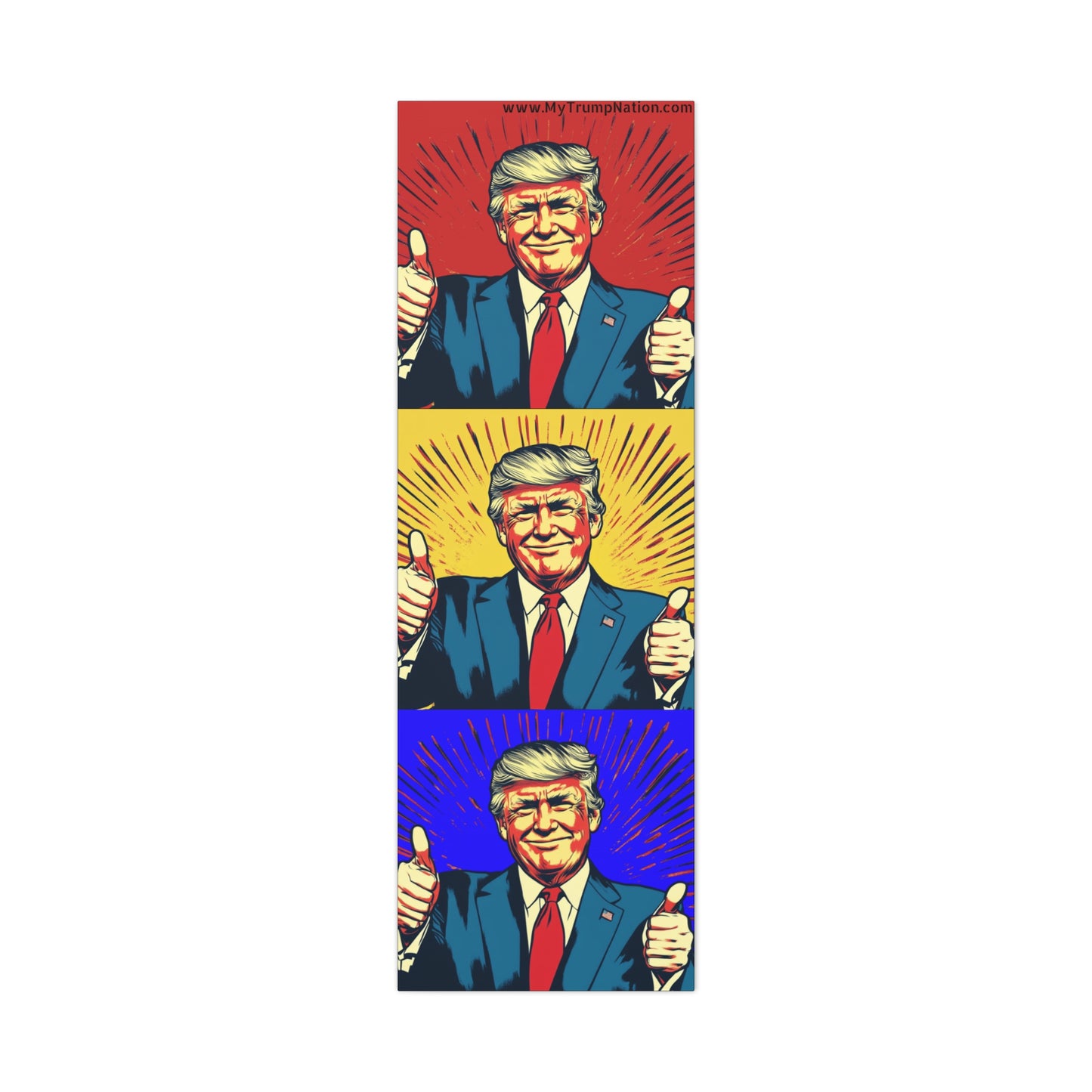 Trump Pop Art Canvas Wall Art - 1.25" Stretched Canvas Decor