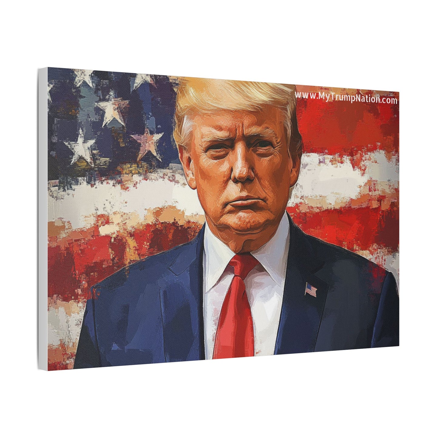 Donald Trump Patriotic Canvas Art