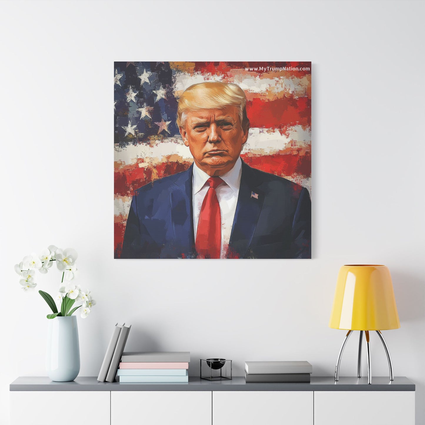 Donald Trump Patriotic Canvas Art