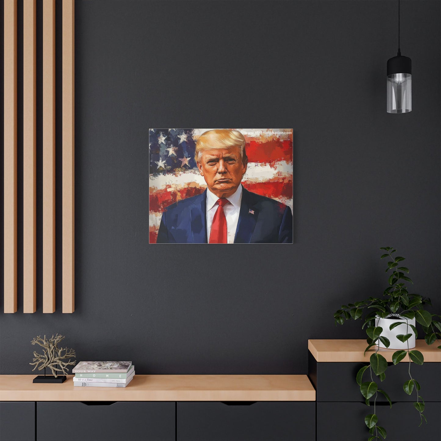 Donald Trump Patriotic Canvas Art