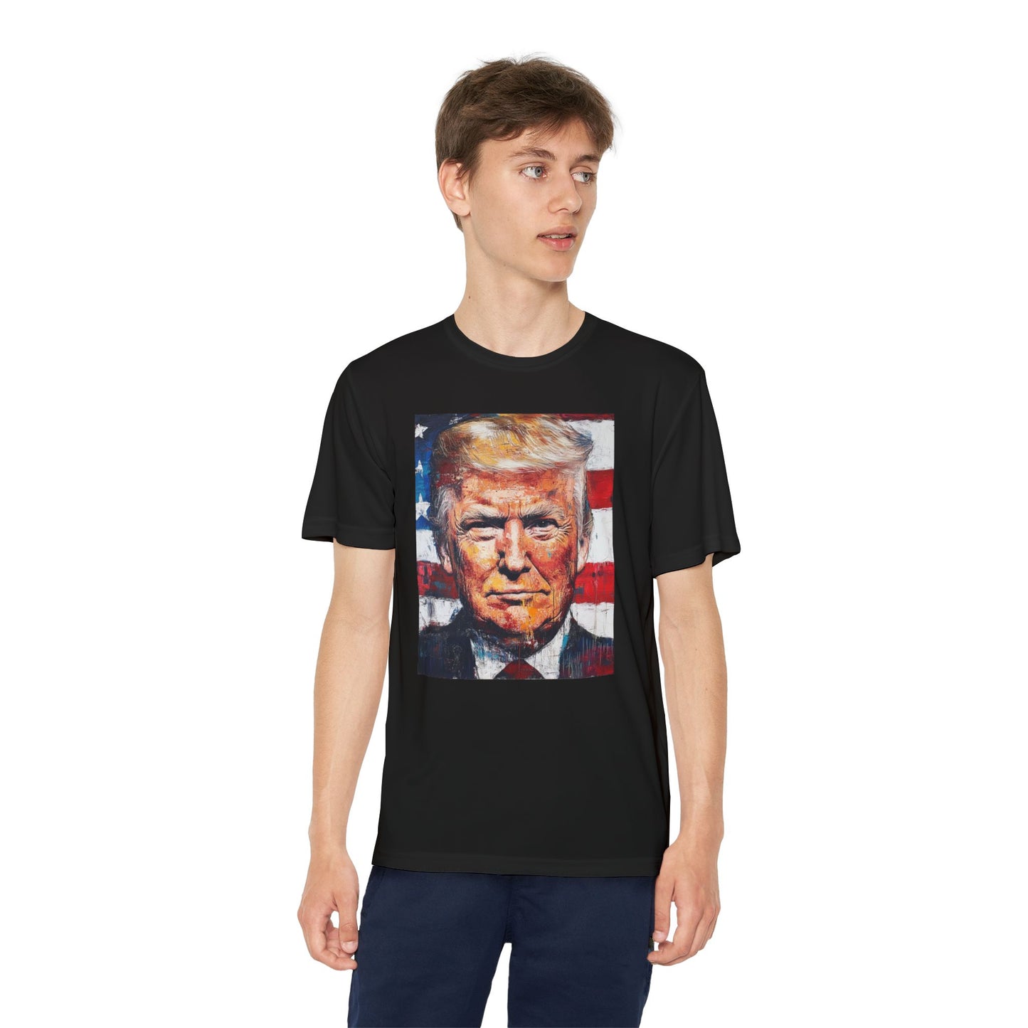 Youth Competitor Tee - Patriotic Donald Trump Art Shirt