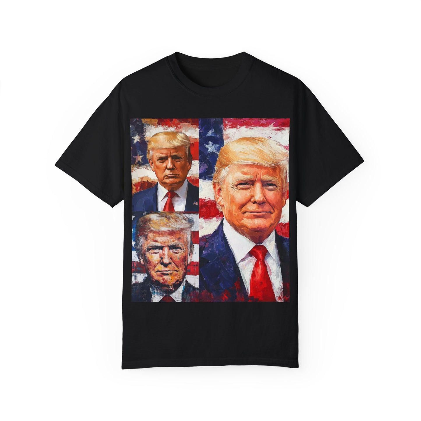 Donald Trump Patriotic Multi-Portrait T-Shirt
