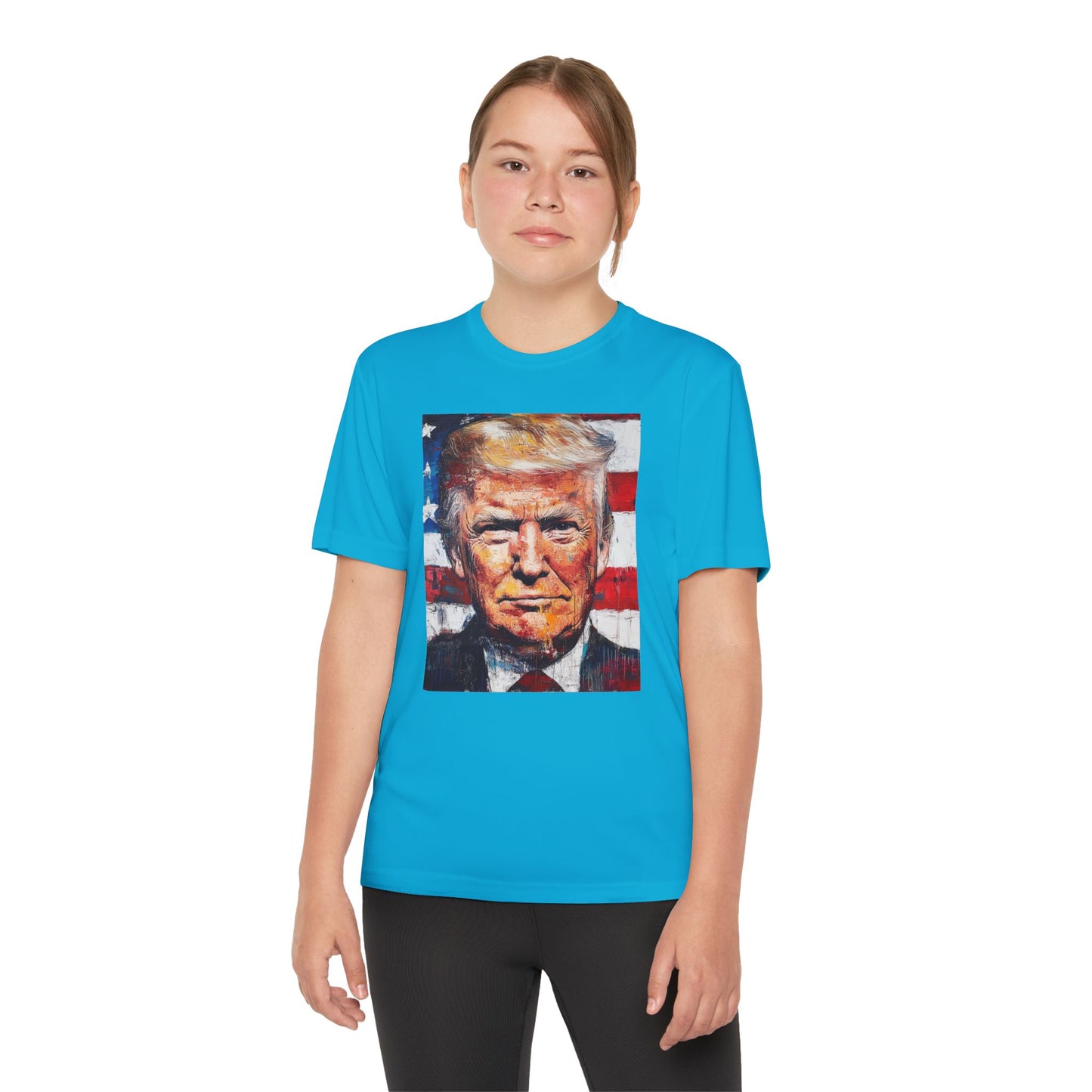 Youth Competitor Tee - Patriotic Donald Trump Art Shirt