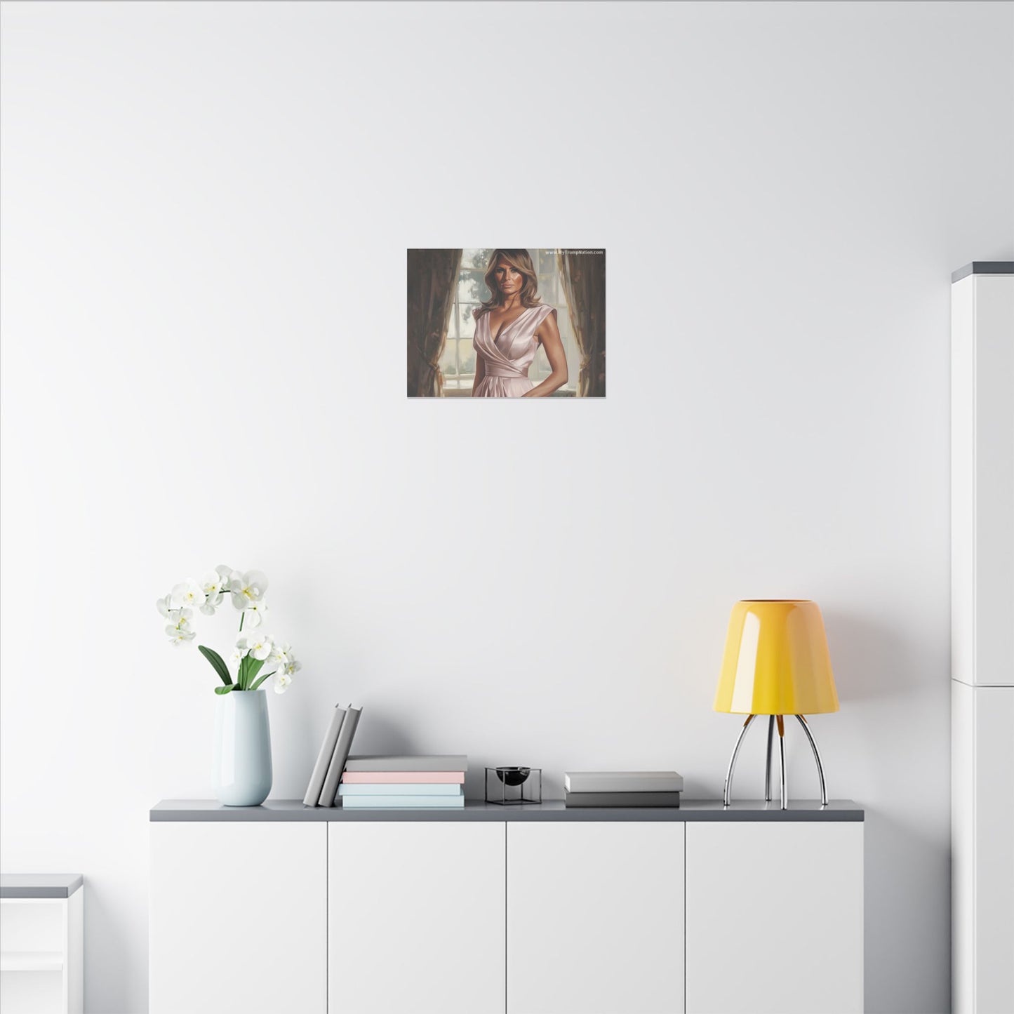 Melania Trump Elegant Canvas Art