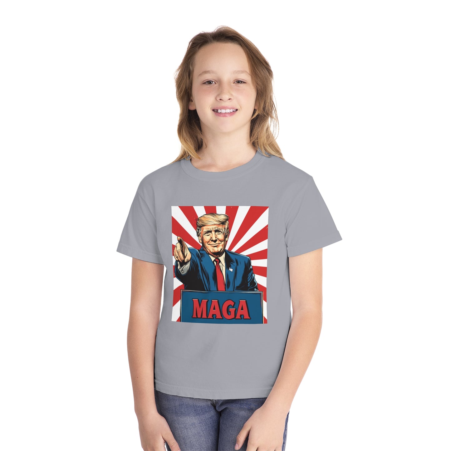 Youth Midweight Tee - MAGA Graphic T-Shirt for Kids