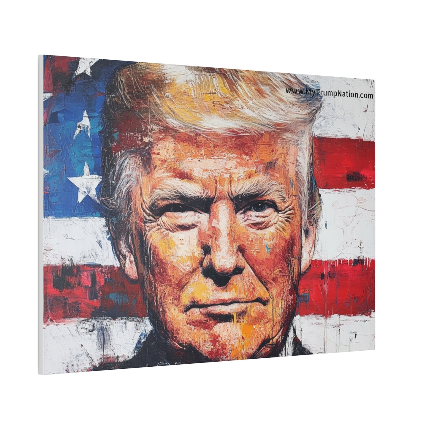 Donald Trump Patriotic Canvas Art