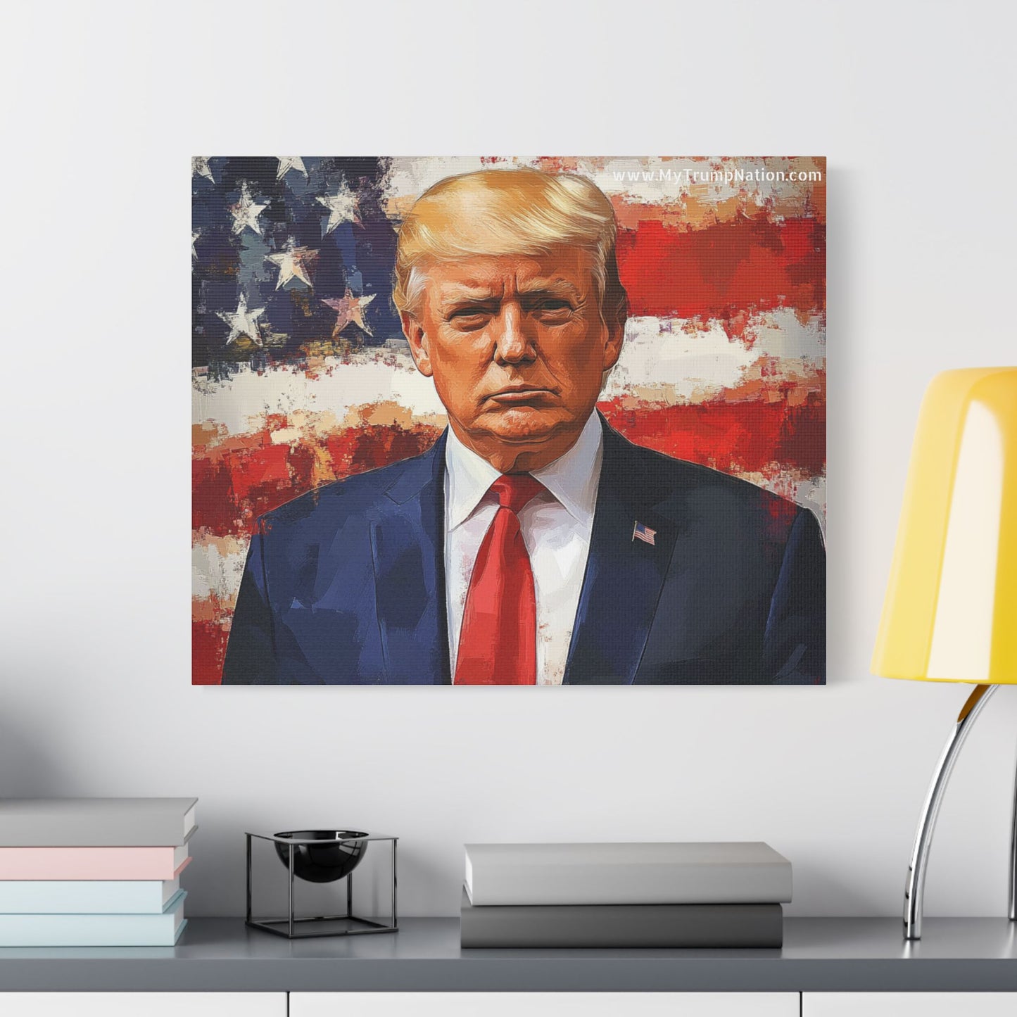 Donald Trump Patriotic Canvas Art