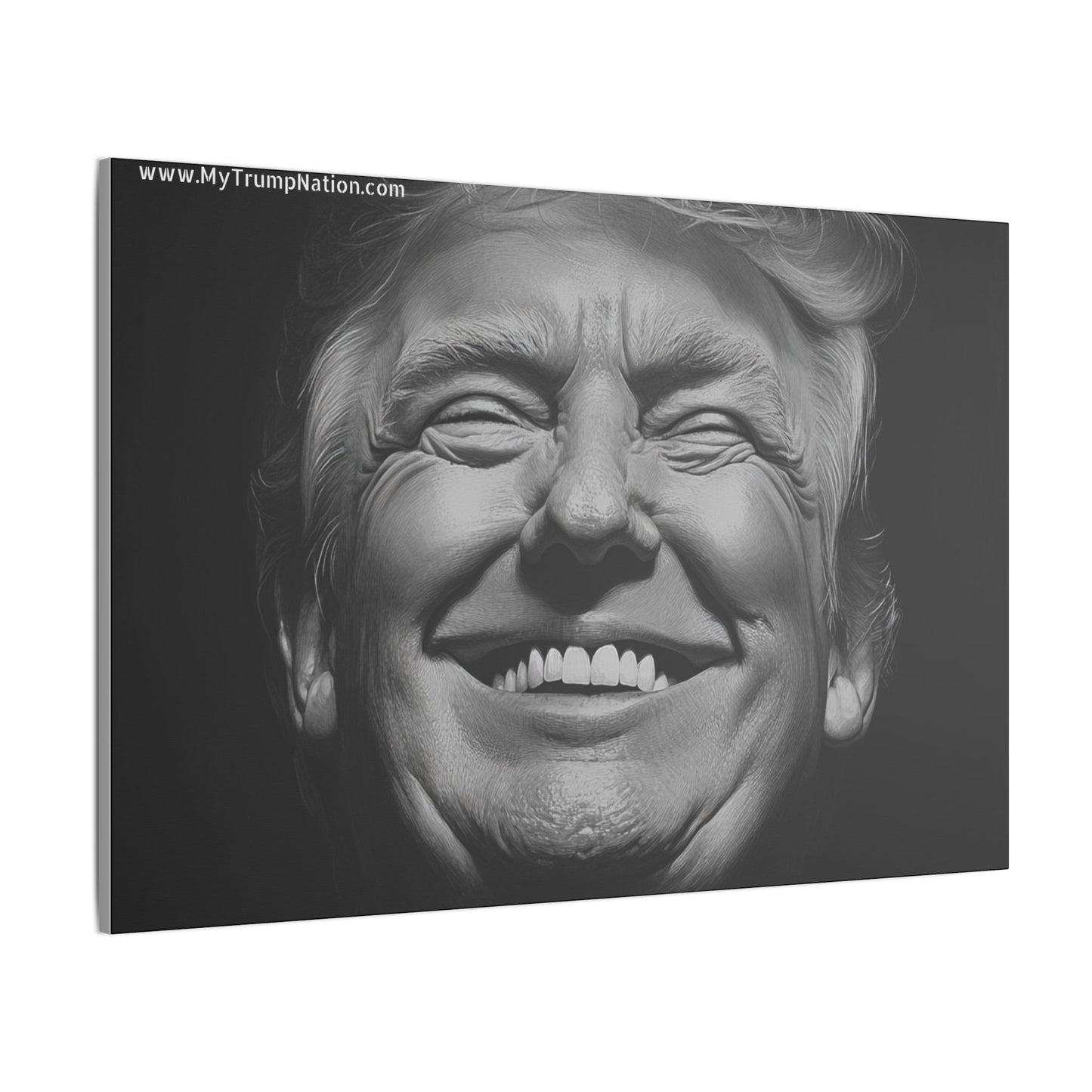 Donald Trump Black & White Canvas Art