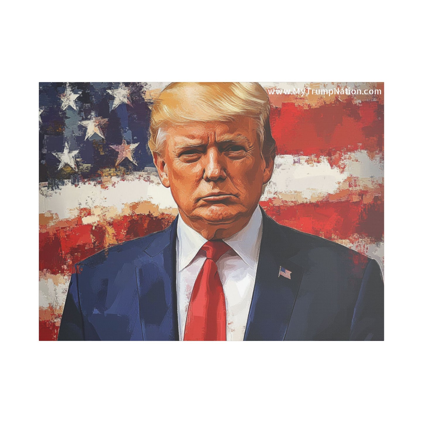 Donald Trump Patriotic Canvas Art